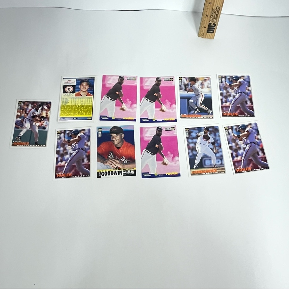 vintage baltimore orioles baseball card‎ lot crafting scrapbook ephemera23